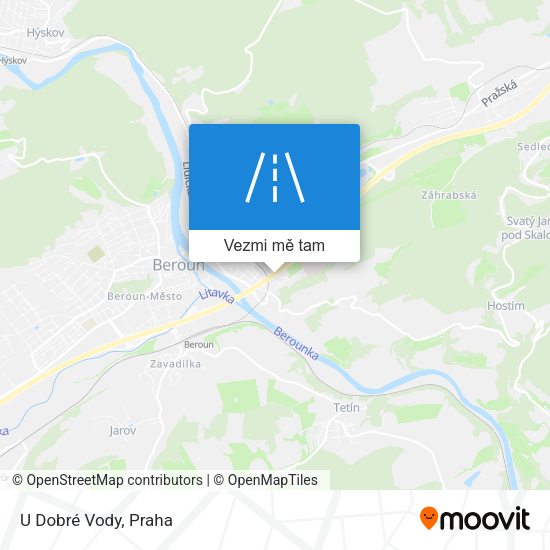 U Dobré Vody mapa