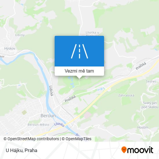 U Hájku mapa