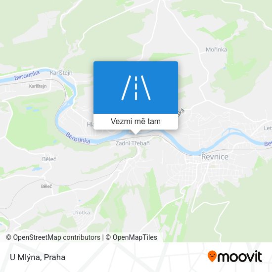 U Mlýna mapa