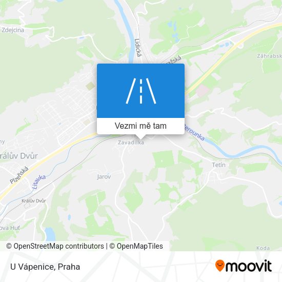 U Vápenice mapa