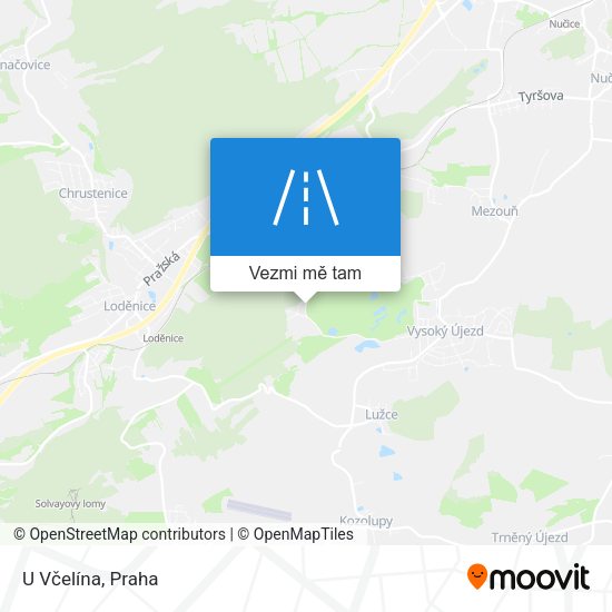U Včelína mapa