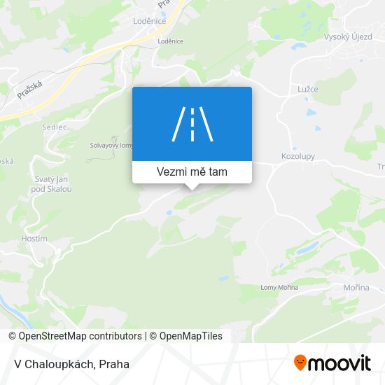 V Chaloupkách mapa