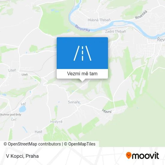 V Kopci mapa