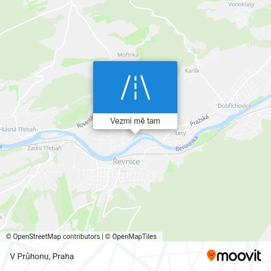 V Průhonu mapa