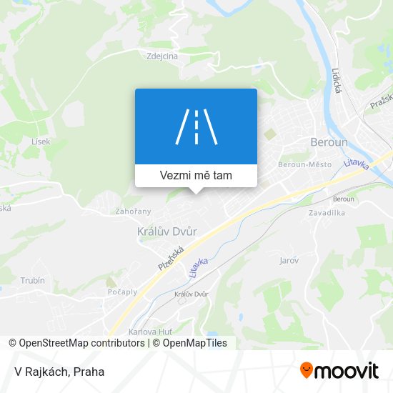 V Rajkách mapa