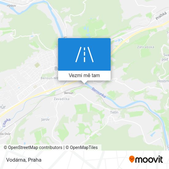 Vodárna mapa