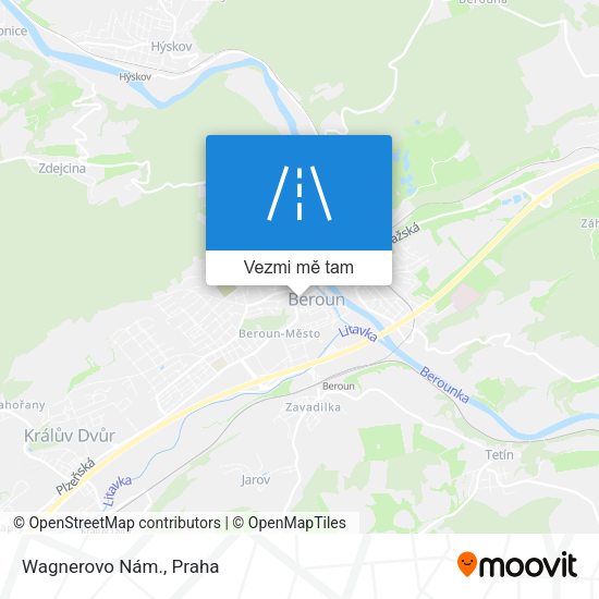 Wagnerovo Nám. mapa