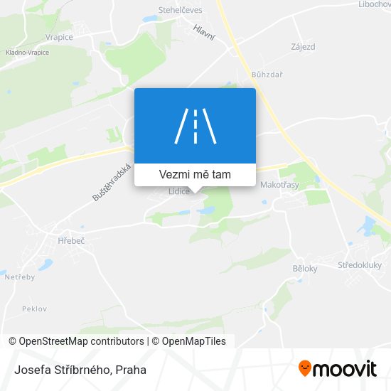 Josefa Stříbrného mapa