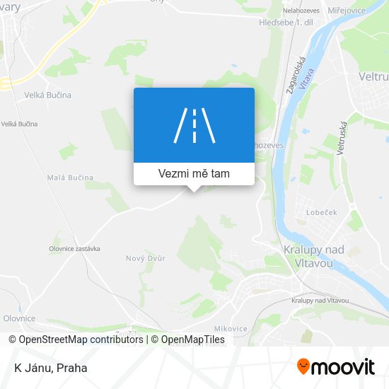 K Jánu mapa