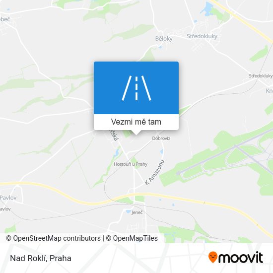 Nad Roklí mapa