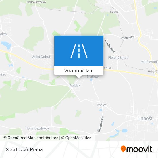 Sportovců mapa