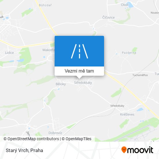 Starý Vrch mapa