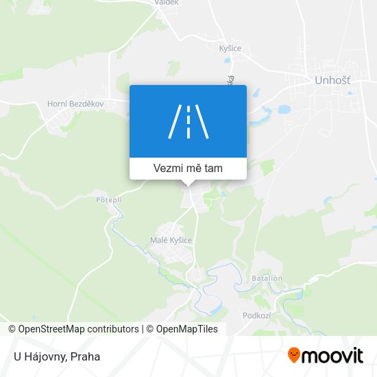U Hájovny mapa