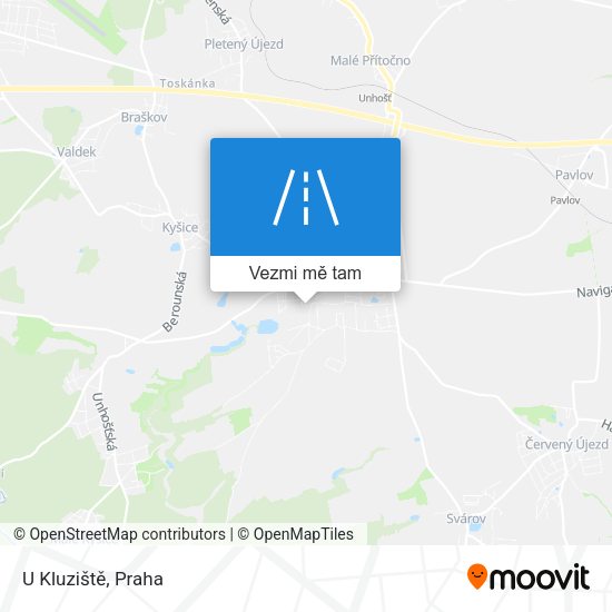 U Kluziště mapa