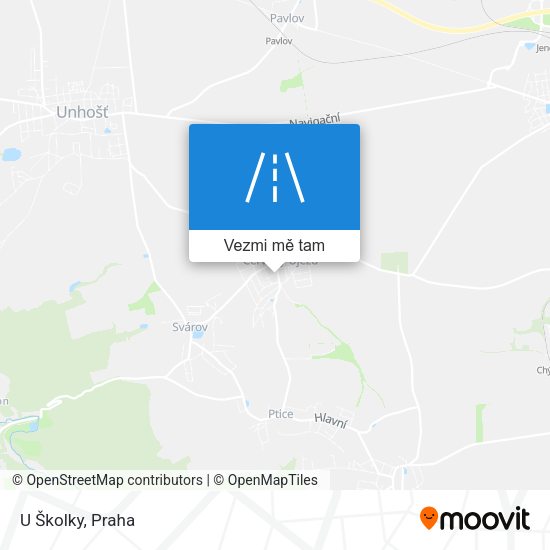 U Školky mapa