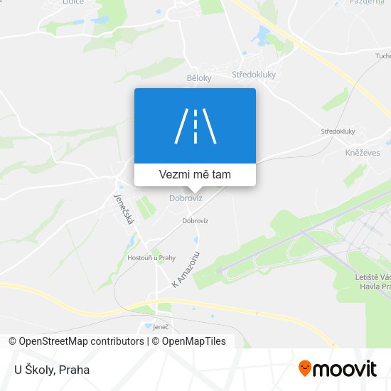 U Školy mapa