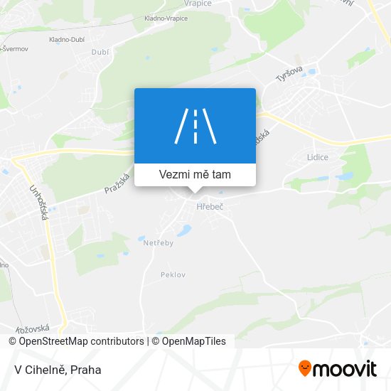 V Cihelně mapa