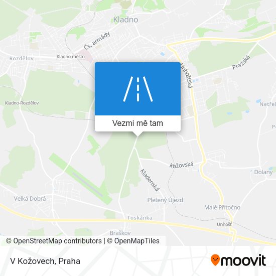 V Kožovech mapa