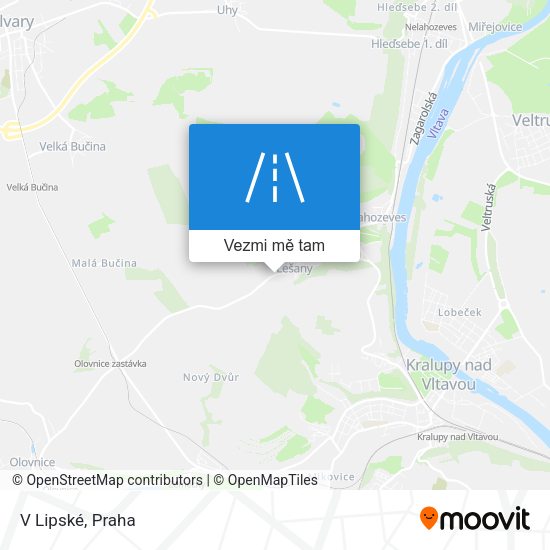 V Lipské mapa