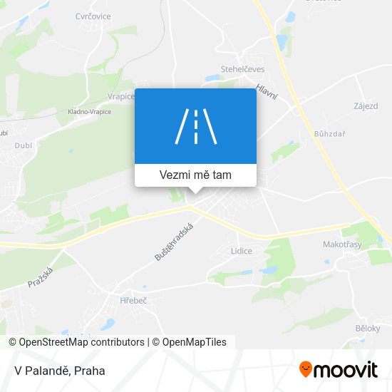 V Palandě mapa