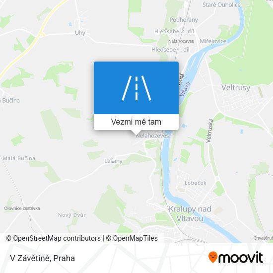 V Závětině mapa