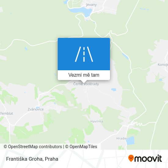 Františka Groha mapa
