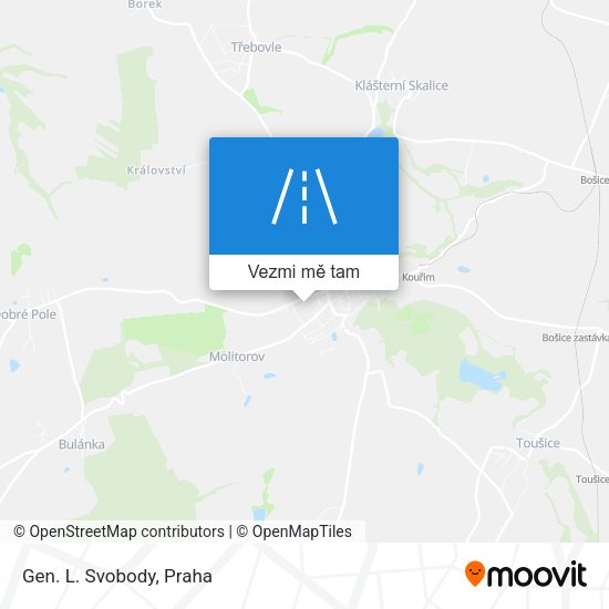 Gen. L. Svobody mapa