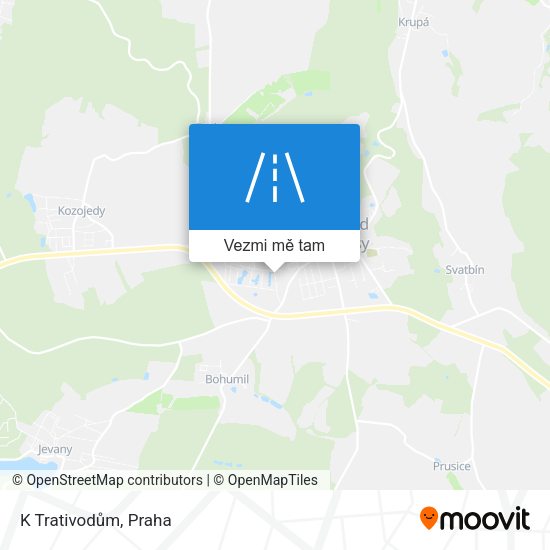 K Trativodům mapa