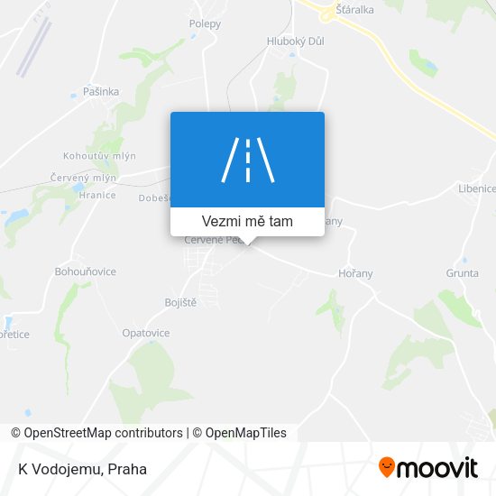 K Vodojemu mapa