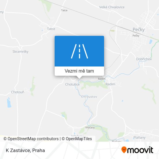 K Zastávce mapa