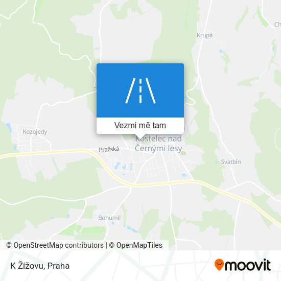 K Žížovu mapa
