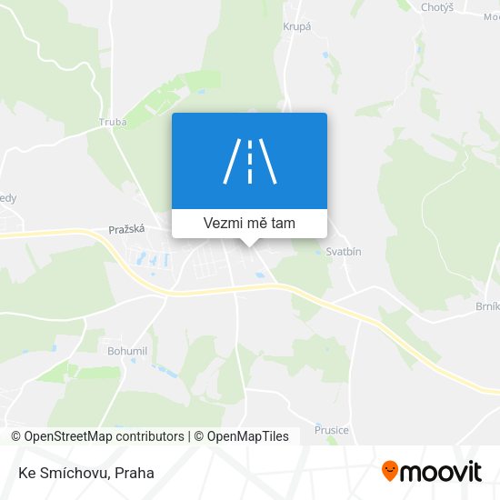 Ke Smíchovu mapa