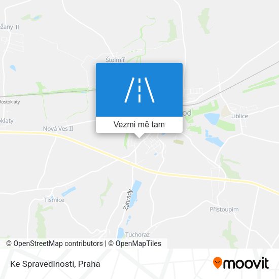 Ke Spravedlnosti mapa