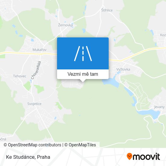 Ke Studánce mapa