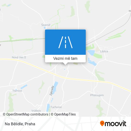 Na Bělidle mapa
