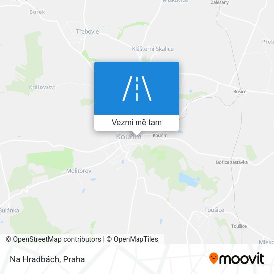 Na Hradbách mapa
