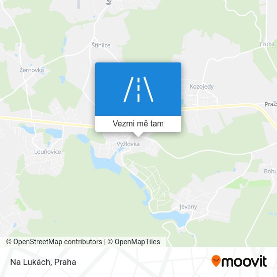 Na Lukách mapa