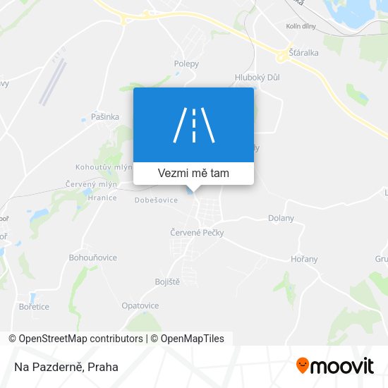 Na Pazderně mapa