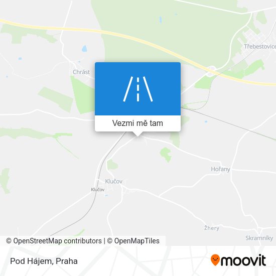 Pod Hájem mapa