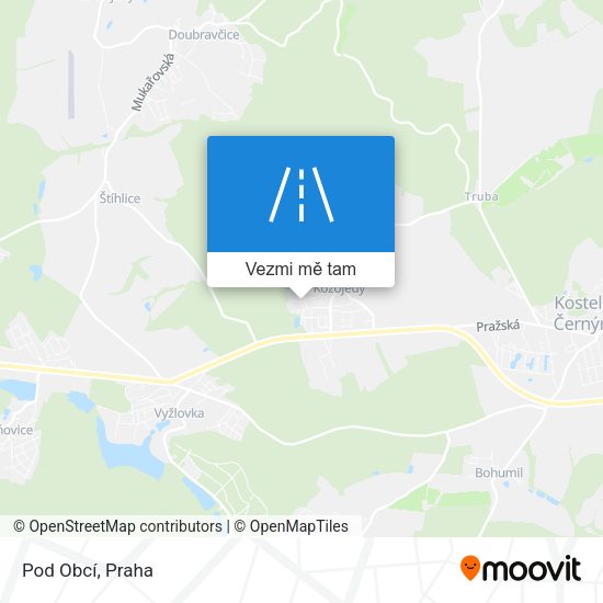 Pod Obcí mapa