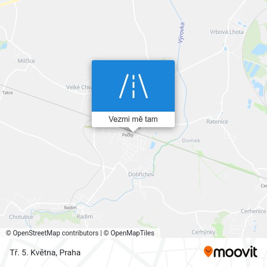 Tř. 5. Května mapa