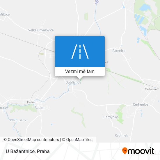 U Bažantnice mapa