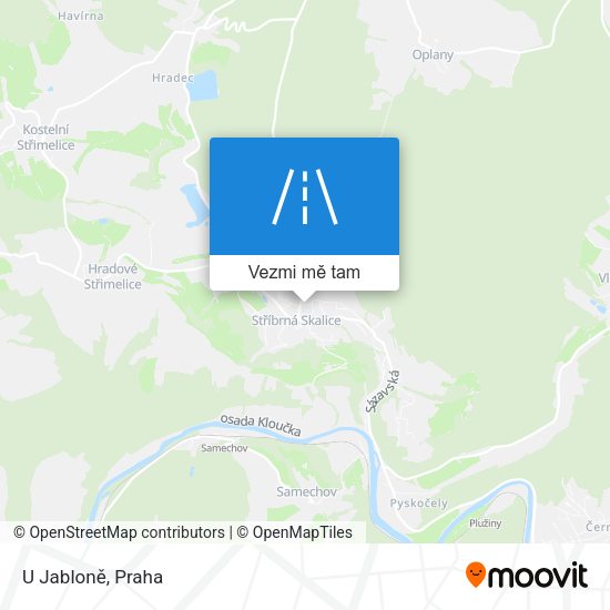 U Jabloně mapa