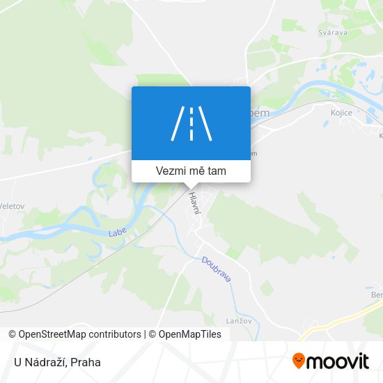 U Nádraží mapa