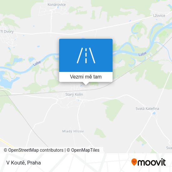 V Koutě mapa