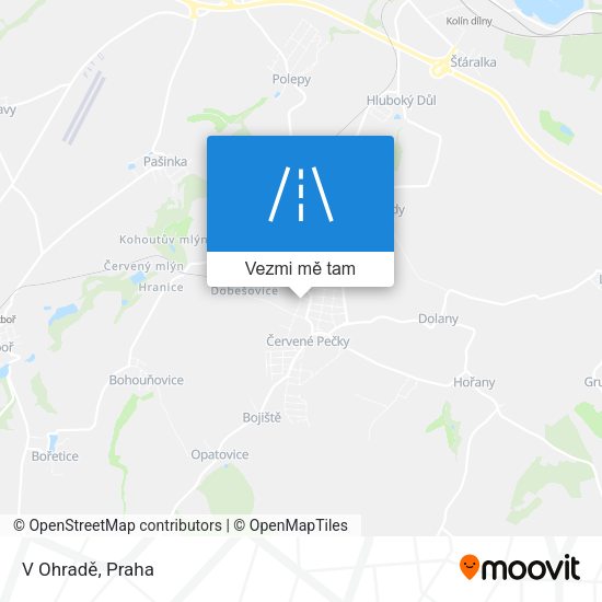 V Ohradě mapa