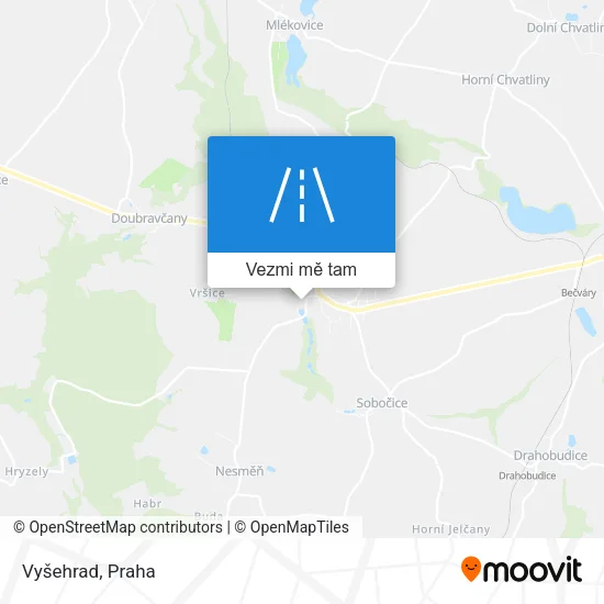 Vyšehrad mapa
