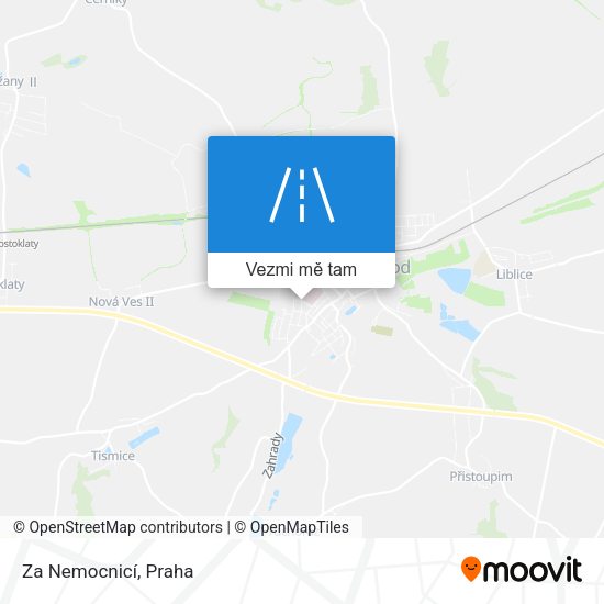 Za Nemocnicí mapa