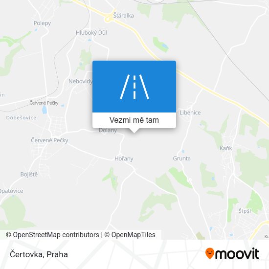 Čertovka mapa