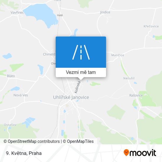 9. Května mapa